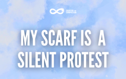 My scarf is a silent protest
